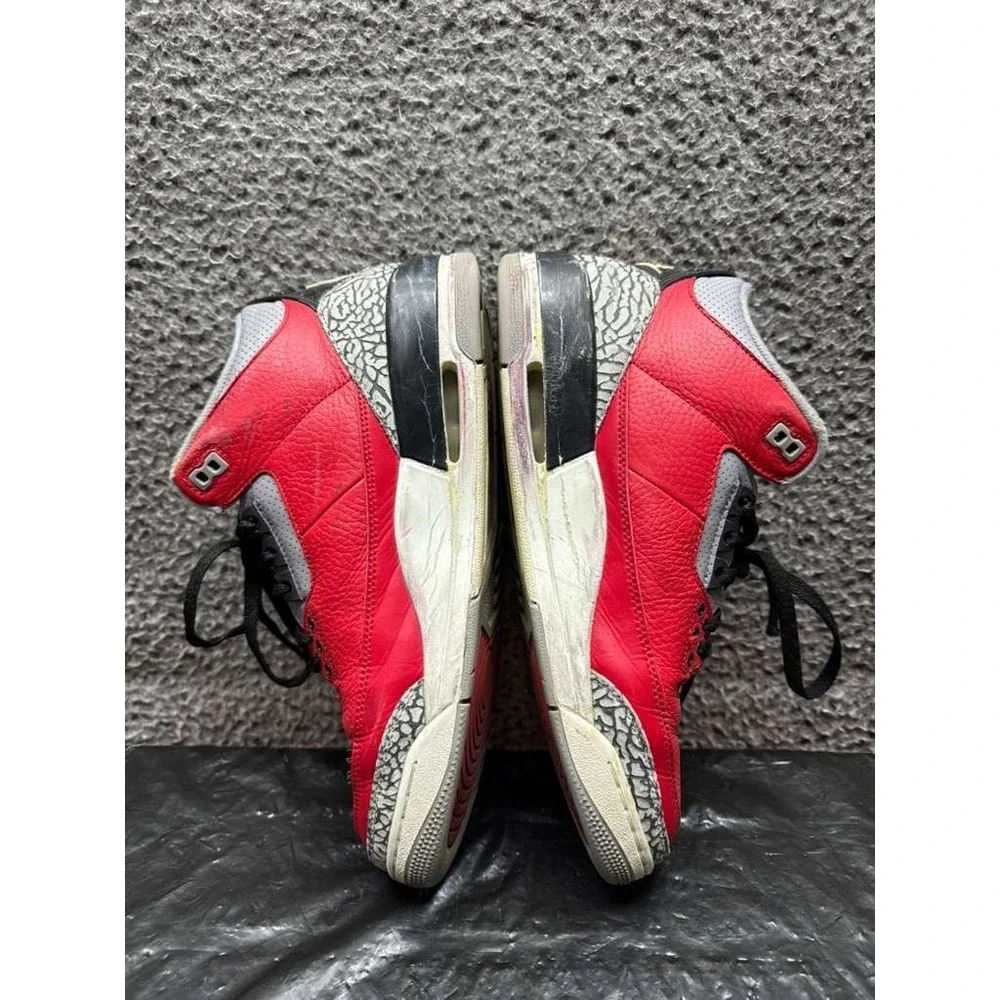 Air Jordan‎ 3 Retro SE Unite Lace-Up Sneakers Fire Red CK5692-600 Mens Size 11.5